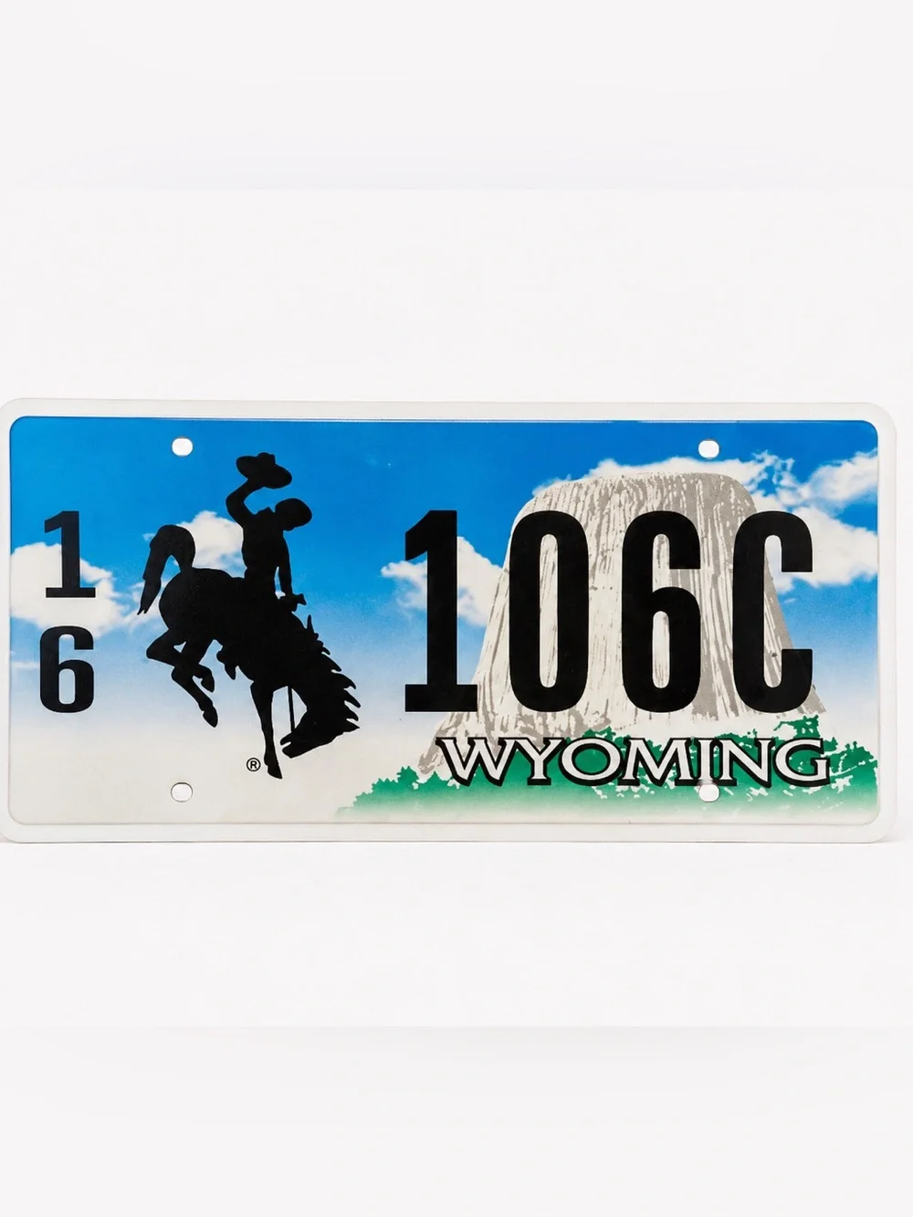 Wyoming License Plate